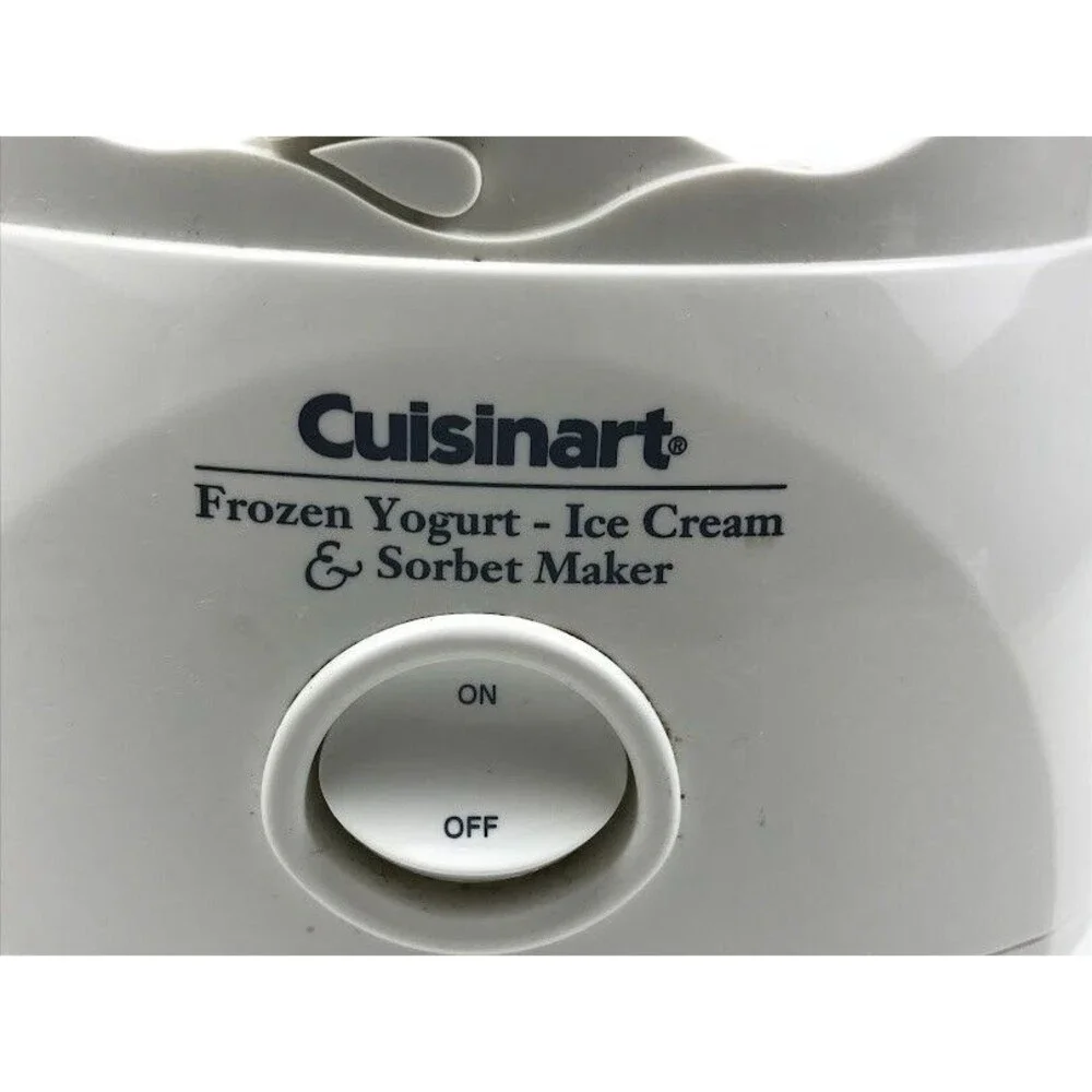 Cuisinart Ice-20 Frozen Yogurt Ice Cream Sorbet Maker Motor Base White - TESTED
